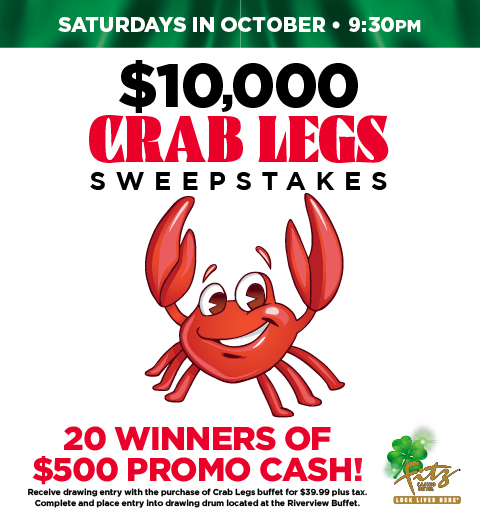 Fz27684 $10,000 Crab Legs Sweepstakes Saturdays Oct 480X520 Dgtl